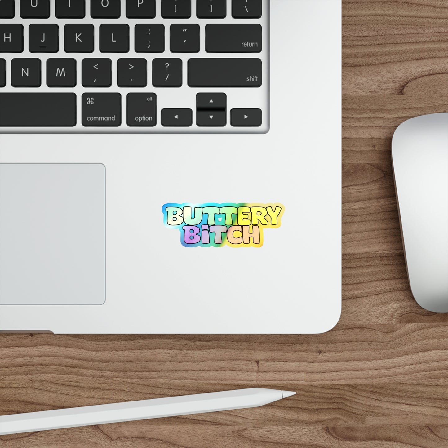 Buttery Sticker || Holographic